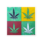Cannabis Bubble-free stickers