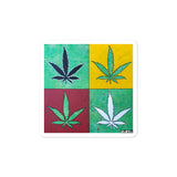 Cannabis Bubble-free stickers