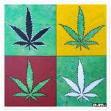 Cannabis Bubble-free stickers